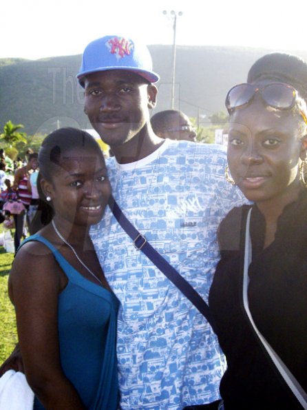 From left: Shaneika Blake, Dwayne Francis and Alicia Brown can’t wait till their favourite artistes hit the stage.