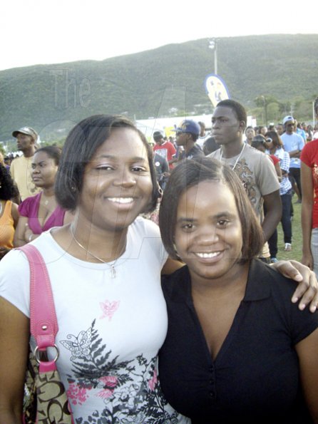 Daveita McDonald (left) and Nadine Findley can praise and dance all night.