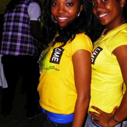 Contributed
Fun in the Son - The LIME girls struck a pose for the camera at the Best Dressed Fun in the Son concert on Saturday, March 19 at the University of the West Indies, Mona Bowl.