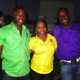 Contributed
Fun in the Son - from left, LIME’s Marketing team (L-R) Nathaniel Palmer, events manager, Danielle Hopkins, public relations officer and Stephen Price, marketing commander were spotted enjoying the fun at the ‘Best Dressed Fun’ in the Son gospel show on Saturday, March 19.