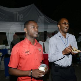 Winston Sill/Freelance Photographer
Gleaner Company annual Staff Party, held in the Courtyard, Gleaner Complex, North Street, Kingston on Friday night January 24, 2014.
