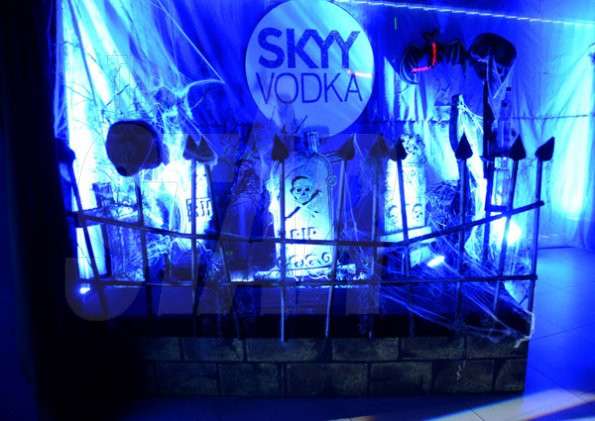 Winston Sill/Freelance Photographer
Skyy Vodka's "Dark Skyy Halloween Party", held at J.. Wray and Nephew Corporate Office, Dominica Drive, New Kingston on Friday night October 31, 2014.