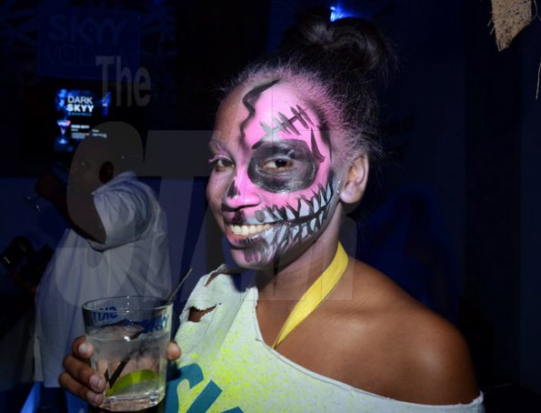 Winston Sill/Freelance Photographer
Skyy Vodka's "Dark Skyy Halloween Party", held at J.. Wray and Nephew Corporate Office, Dominica Drive, New Kingston on Friday night October 31, 2014.