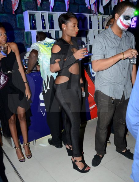 Winston Sill/Freelance Photographer
Skyy Vodka's "Dark Skyy Halloween Party", held at J.. Wray and Nephew Corporate Office, Dominica Drive, New Kingston on Friday night October 31, 2014.