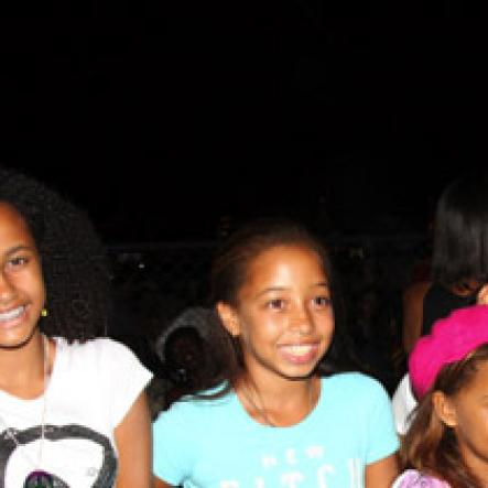 Publication: Daily Star
Photo by Noel Thompson

These sisters and cousins were among the patrons at Reggae Sumfest International Night last Friday (July 24, 2009) in Catherine Hall, Montego Bay. From left are Mia Virture, Blanca Peterkin, Paige Peterkin, Zara Harding and Tori Harding, of Jamaica and New York, respectively.