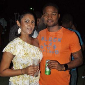 Contributed                                                                                                                                                           Joni Harrising (left) and Imru James, Assistant brand manager, Heineken enjoy the vibe