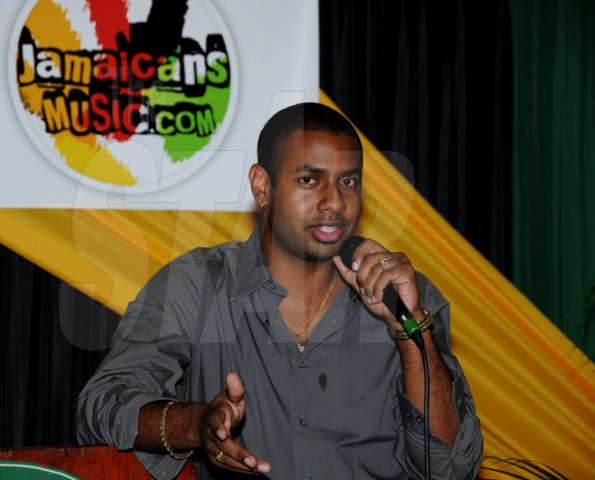 Winston Sill / Freelance Photographer
Jamaicans Music. Com presents the Official Launch of Irie Zine, held at Eden Gardens, Lady Musgrave Road on Wednesday night July 6, 2011. Here is Kamal Bankey ???.