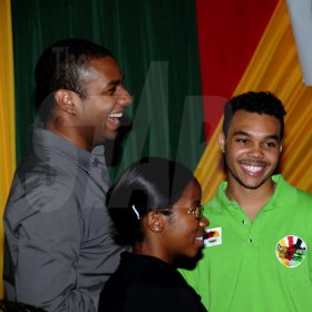 Winston Sill / Freelance Photographer
Jamaicans Music. Com presents the Official Launch of Irie Zine, held at Eden Gardens, Lady Musgrave Road on Wednesday night July 6, 2011. Here are Kamal Bankey ??? (left); Tanake Roberts (centre); and Alex Mamby (right).