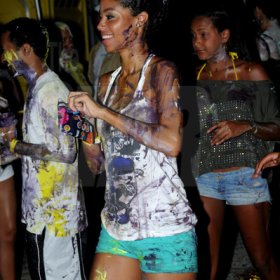 Winston Sill / Freelance Photographer
Bacchanal Jamaica J'ouvert and Road March, held at Mas Camp Village, Oxford Road on Friday night April 29, 2011. Here is Yendi Phillipps.