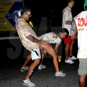 Winston Sill / Freelance Photographer
Bacchanal Jamaica J'ouvert and Road March, held at Mas Camp Village, Oxford Road on Friday night April 29, 2011.
