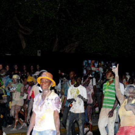 Winston Sill / Freelance Photographer
Bacchanal Jamaica J'ouvert and Road March, held at Mas Camp Village, Oxford Road on Friday night April 29, 2011.