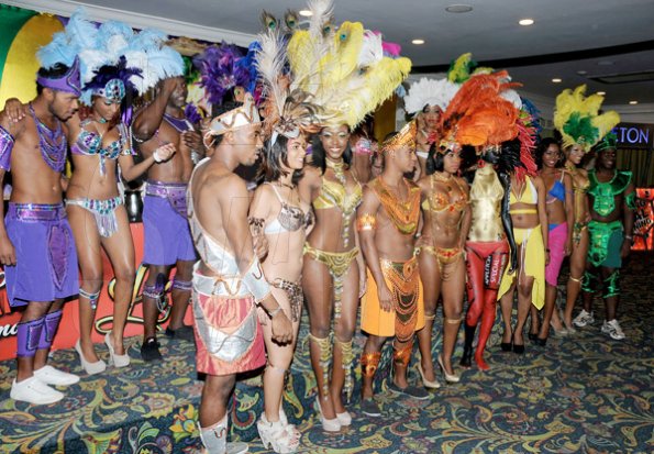 Winston Sill / Freelance Photographer
Bacchanal Jamaica official launch of the 2013 Carnival Season under the theme "Le Masquerade", and willmark the 25th Anniversary of Carnival, held at Knutsford Court Hotel, Ruthven Road on Tuesday night January 29, 2013.