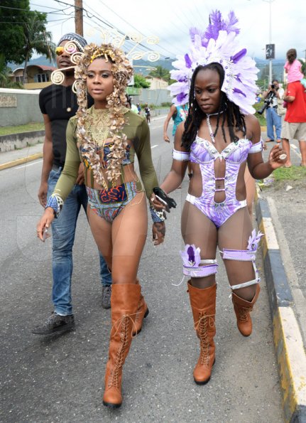 Jermaine Barnaby/Freelance Photographer
Revellers at Jamaica carnival road march on Sunday April 23, 2017.