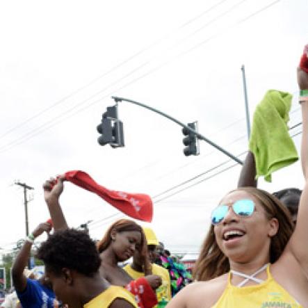 Jermaine Barnaby/Freelance Photographer
Revellers at Jamaica carnival road march on Sunday, April 23, 2017.