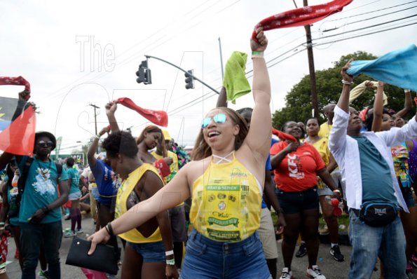 Jermaine Barnaby/Freelance Photographer
Revellers at Jamaica carnival road march on Sunday, April 23, 2017.