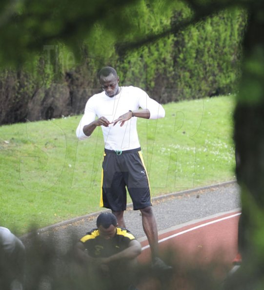 Ricardo Makyn/Staff Photographer
Usain Bolt in training at the Track at the University of Birmingham.