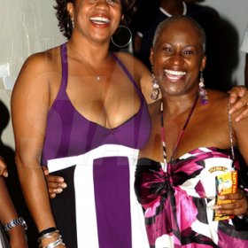 Winston Sill / Freelance Photographer
Claire Bourne (left) and tracy McFarlane having a good time.

Jamdammers Party, held at the American International School, Olivier Road on Saturday night June 20, 2009.