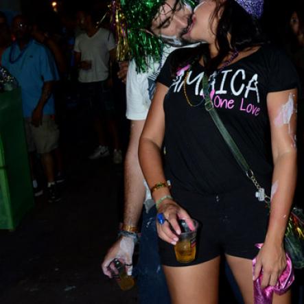 Winston Sill/Freelance Photographer
Bacchanal Janaica Jouver and Party, held at the Mas Camp, Stadium North on Friday night April  25, 2014.