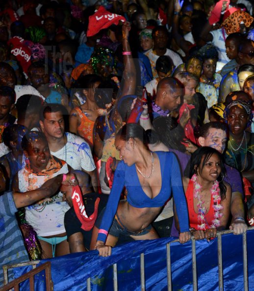 Winston Sill/Freelance Photographer
Bacchanal Janaica Jouver and Party, held at the Mas Camp, Stadium North on Friday night April  25, 2014.