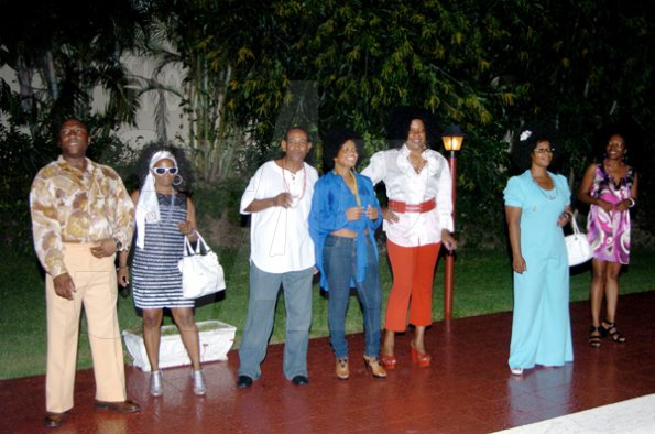 Winston Sill / Freelance Photographer
Contestants in the best retro outfit line up for judging.
*************************************************************************

Jamaica Public Service Company (JPS) Corporate Commu ication Team host Media Christmas Party, held at Norbrook Drive, Norbrook on Sunday November 22, 2009.