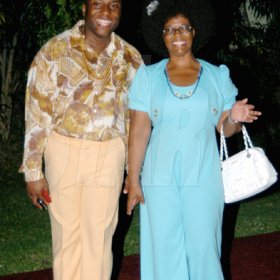 Winston Sill / Freelance Photographer
JPS' Ricardo Reynolds and Daffodil Bruce-Miller took the honours in the best retro outfit contest.

******************************************************

Jamaica Public Service Company (JPS) Corporate Commu ication Team host Media Christmas Party, held at Norbrook Drive, Norbrook on Sunday November 22, 2009.