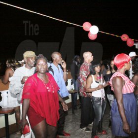 Anthony Minott/Freelance Photographer
A section of the crowd during Ken's Wildflower Valentine's Night party atop the roof of Ken's Wildflower Restaurant and Lounge, Port Henderson Road, Portmore Plaza, Tuesday, February 14, 2012.