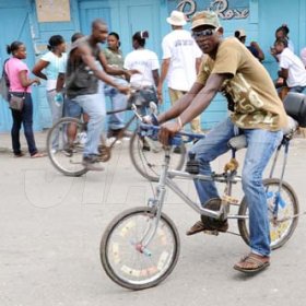 Ricardo Makyn/Staff Photographer.
This Bicycle seems  to be the best mode of Transport in Riversdale on Labour Day in St Catherine on Monday 25.5.2009.