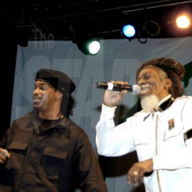 Winston Sill / Freelance Photographer
                                                                                Tosh-1 and Bunny Wailer performing at the 2nd annual Life Fest, Peace and Love Concert.
