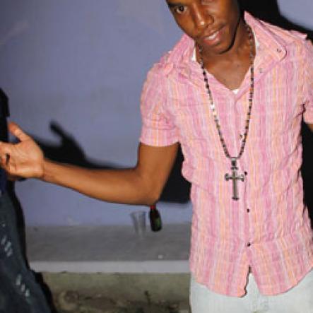 Anthony Minott/Freelance Photographer
Fast rising artiste DJ Khyda strike a pose during Link Up Fridayz, 20 Shortwood Road, Grants Pen, St Andrew on Friday, March 2, 2012