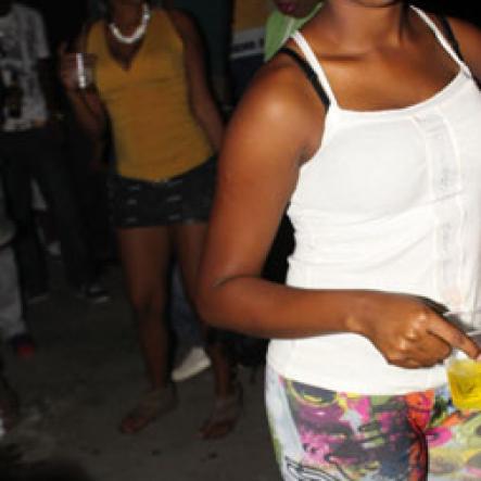 Anthony Minott/Freelance Photographer
A sexy female strike a pose during Link Up Fridayz, 20 Shortwood Road, Grants Pen, St Andrew on Friday, March 2, 2012