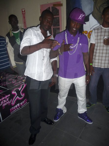 Laranzo Dacres Photo

Dancehall artiste KipRich (right) and long-time friend Bengy at Macka Diamond's birthday party, held at Little Copa Club, in Bullbay.