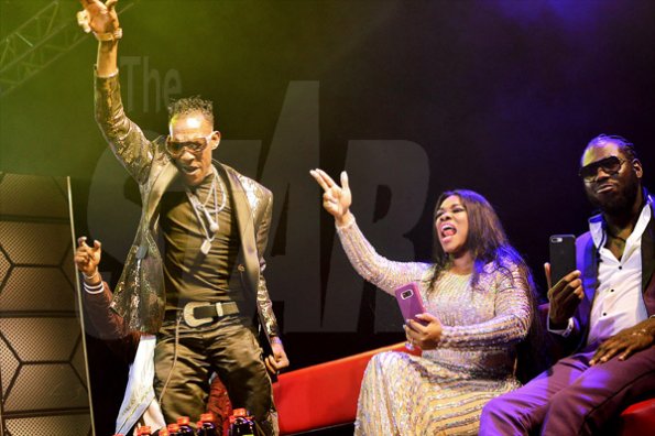 Anthony Minott

Magnum Queen of Dancehall 2018 at the Melbourne Cricket Club, Courtney Walsh Drive, St. Andrew, Saturday, May 19. *** Local Caption *** Anthony Minott

Judges Professor Nuts (left) and Miss Kitty (centre) signal approval, while Skatta smiles as a lyrical shot scores.