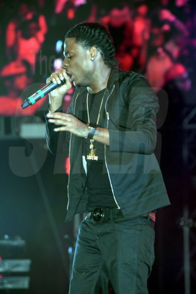Jermaine Barnaby/Freelance Photographer
Masika performing at the Magnum live concert held at Sabina Park on Saturday January 7, 2017.