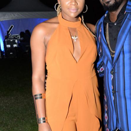 Jermaine Barnaby/Freelance Photographer
Beenie Man and his boo Krystal Tomlisnon backsatge at the Magnum live concert held at Sabina Park on Saturday January 7, 2017.