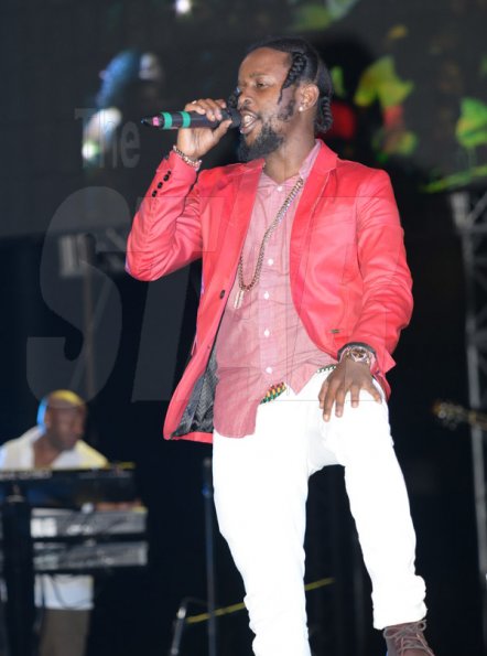 Jermaine Barnaby/Freelance Photographer
Capleton the fireman performing at the Magnum live concert held at Sabina Park on Saturday January 7, 2017.