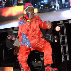 Jermaine Barnaby/Freelance Photographer
Capleton the fireman performing at the Magnum live concert held at Sabina Park on Saturday January 7, 2017.