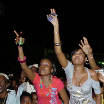 Publication: Western Focus
Sheena Gayle photo

Patrons enjoy the performance of Lady Saw and Konshens during the 10th anniversary Magnum Tonic Wine celebration on Saturday night.