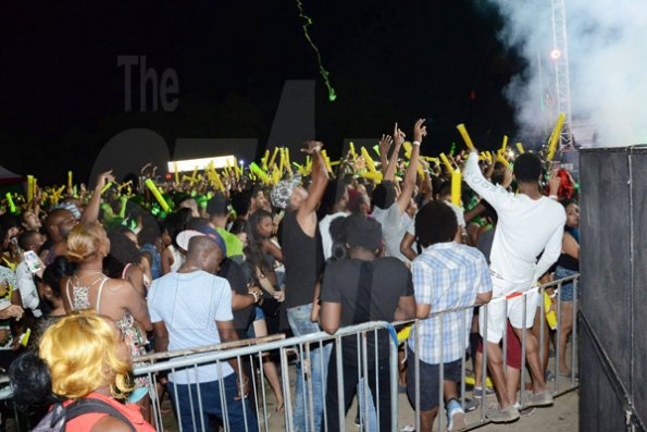 Winston Sill/Freelance Photographer
The Red Stripe sponsored Major Lazer Party and Show, held at Caymanas Estate, St. Catherine on Friday night December 19, 2014.
