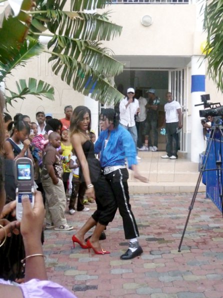 Roxroy McLean Photo

D'Angel dancing up a storm with the Jamaican Michael Jackson, at her son's (Marco-Dean) birthday party.