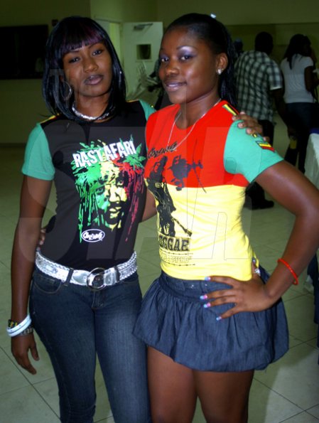 Winston Sill / Freelance Photographer
Unxpected Projexz present Mi Nah Laugh, the comedy show, held at Courtleigh Auditorium, St. Lucia Avenue, New Kingston on Sunday night February 28, 2010. Here are Trudy-Ann Rowe (left); and Nastassja Bartlett (right).