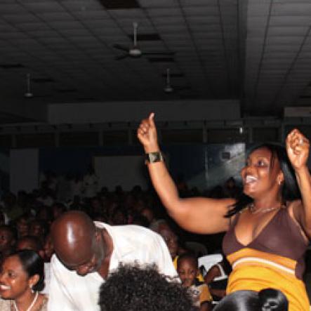 Anthony Minott/Freelance Photographer
The crowd react to the performances during a Mini Miss Portmore 2010 grand coronation show at the Portmore HEART Academy on Saturday, May 22, 2010.