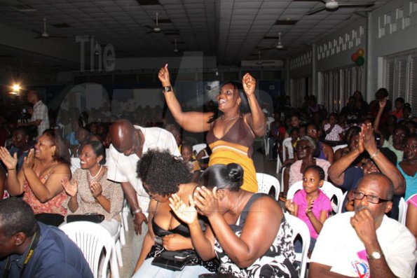 Anthony Minott/Freelance Photographer
The crowd react to the performances during a Mini Miss Portmore 2010 grand coronation show at the Portmore HEART Academy on Saturday, May 22, 2010.