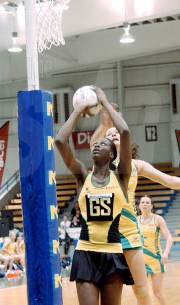Winston Sill / Freelance Photographer
Sunshine Series netball match between Jamaica and Australia, played at the National Indoor Sports Centre (NISC), Stadium Complex on Saturday October 17, 2009.