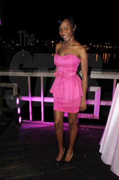 Sheena Gayle/Gleaner Writer
 Staying true to the theme, Ornella Smith looked gorgeous in this pink outfit at the Nuvo party in Montego Bay.