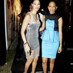 Winston Sill / Freelance Photographer
Mad Circle Entertainment presents OSMOSIS Style  Party, held at Caymanas Estate, on Friday night December 21, 2012. Here are Yendi Phillipps (left); and Tami-Ann Young (right).