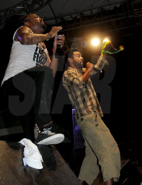 Winston Sill / Freelance Photographer
Shaggy and Machel Montano get the crowd going at Pandemonium, The Carnival Experience at The Golf Academy, New Kingston on Friday night.






 April 5, 2013.