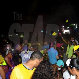 Winston Sill / Freelance Photographer
Pandemonium Party and Show,  The Carnival Experience, held at The Golf Academy, New Kingston on Friday night April 5, 2013.