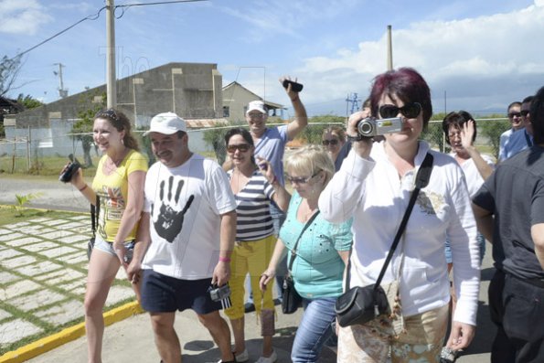 Ian Allen/Photographer
Russian Tourists in Port Royal. Visiting national heritage sites at Fort Charles.