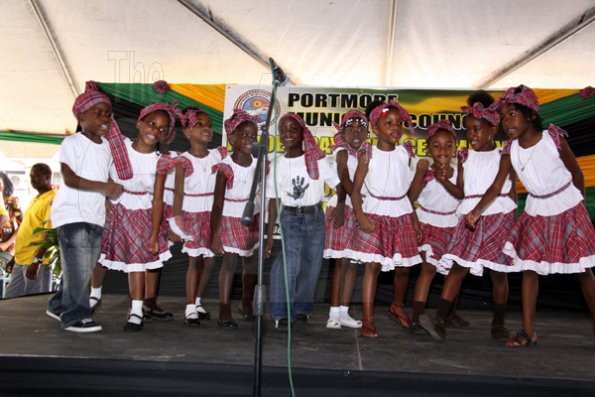 Anthony Minott/Freelance Photographer
Naggo Head Primary paid tribute to National hero Paul Bogle during a Portmore Municipal Council's Heroes Day ceremony at the Portmore Pines Plaza, Portmore, St Catherine, on Monday, October 19, 2009. A record 400-plus people attended the function.
