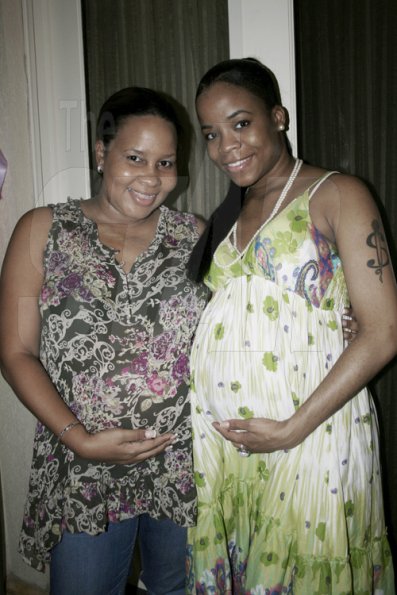Contributed

Expecting mothers Raine Seville (right) and Digicel's Shelly Curran